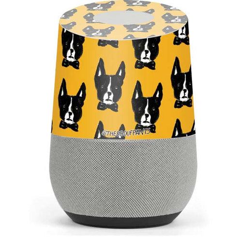 Bouffants and Broken Hearts Boston Terrier Google Home Skin